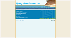Desktop Screenshot of legnolineabenetazzo.it